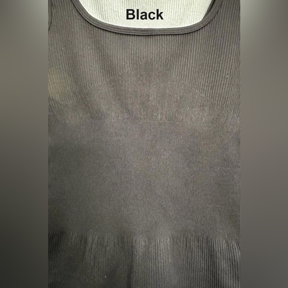 NWT Solid Black Color Seamless Ribbed Fitted Style Body Jumpsuit - Picture 6 of 11